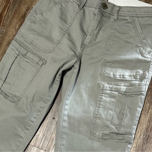 Democracy Ab Technology Utility Pants Women's 10 Gray Cargo Stretch Casual Wear - Picture 4 of 6